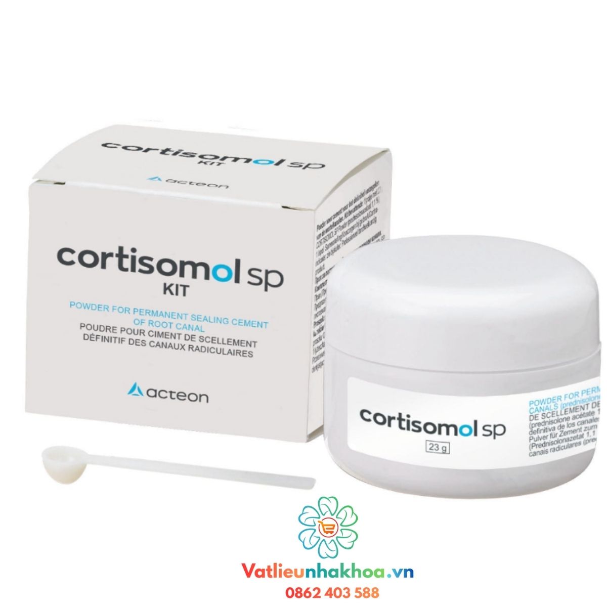 Cement trám bít ống tủy Cortisomol