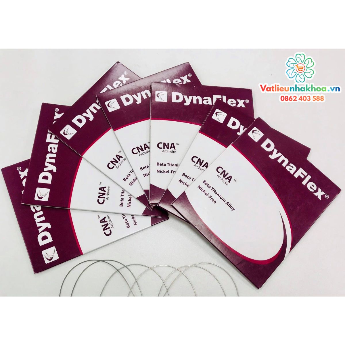 Dây cung CNA Titanium Tròn, Chữ nhật – DynaFlex (MUA 3 TẶNG 1)