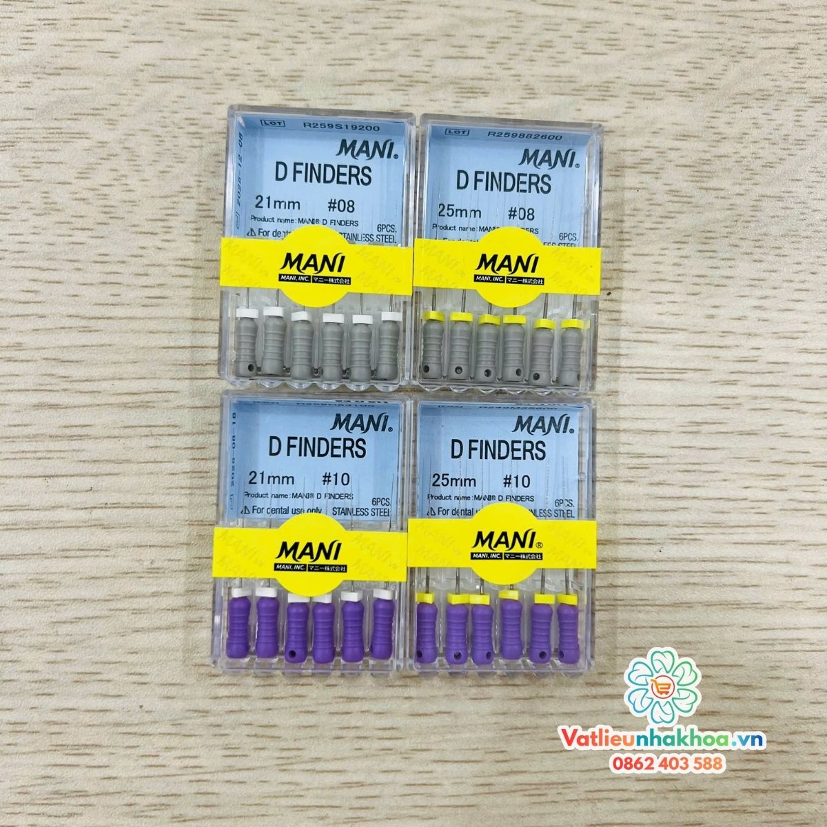 Trâm thăm dò ống tủy - Trâm tay Mani D finders