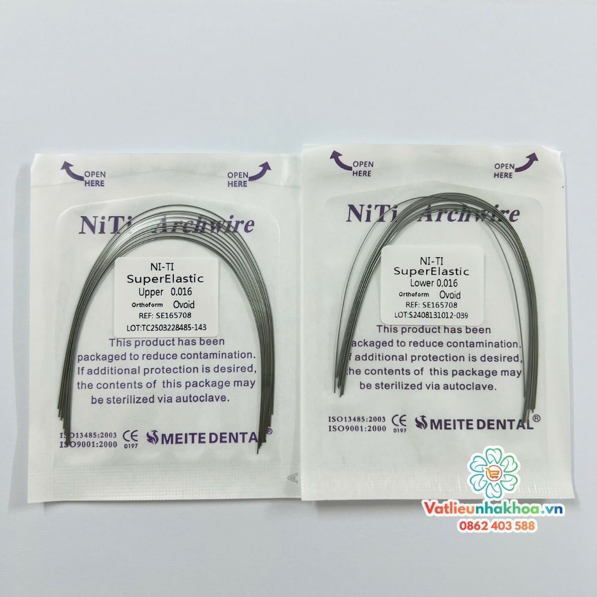 Dây cung Niti Trung Quốc - Gói 10 sợi