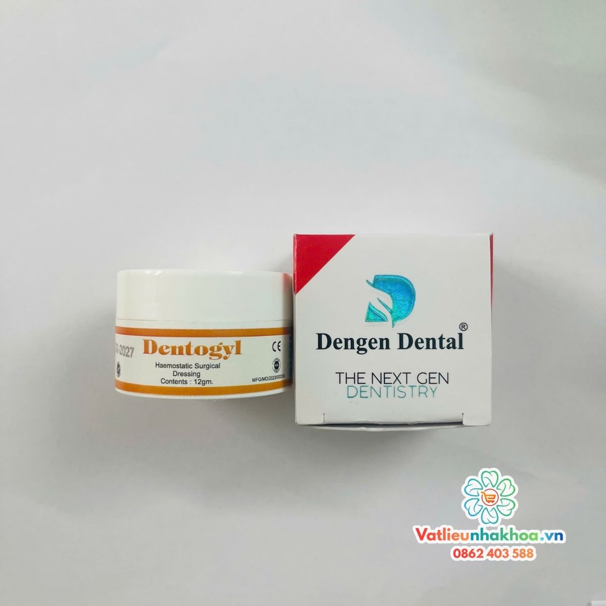 Vật liệu cầm máu xương ổ Dentogyl - Ấn Độ (12g)