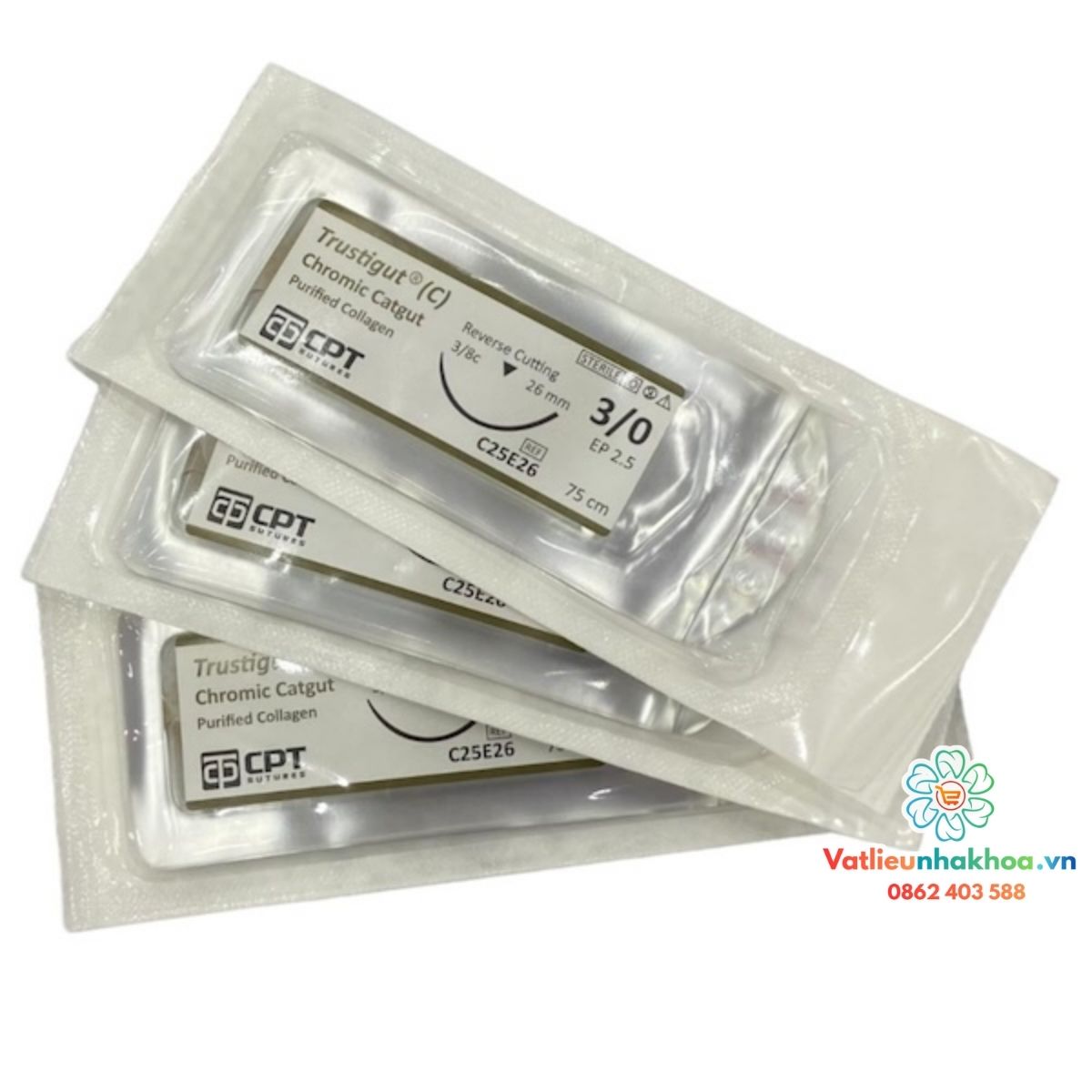 Chỉ khâu phẫu thuật tự tiêu Catgut - CPT