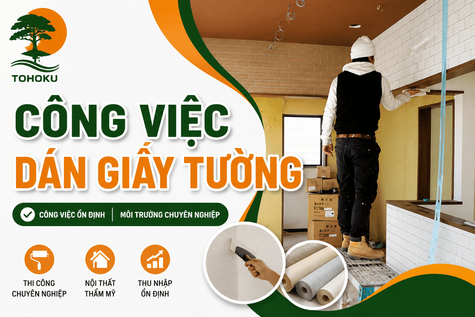WALLPAPER INSTALLATION JOBS IN JAPAN