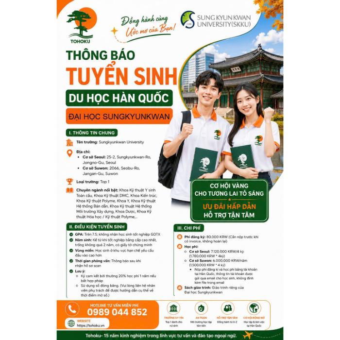 SUNGKYUNKWAN UNIVERSITY (SKKU) - STUDY IN KOREA 2026