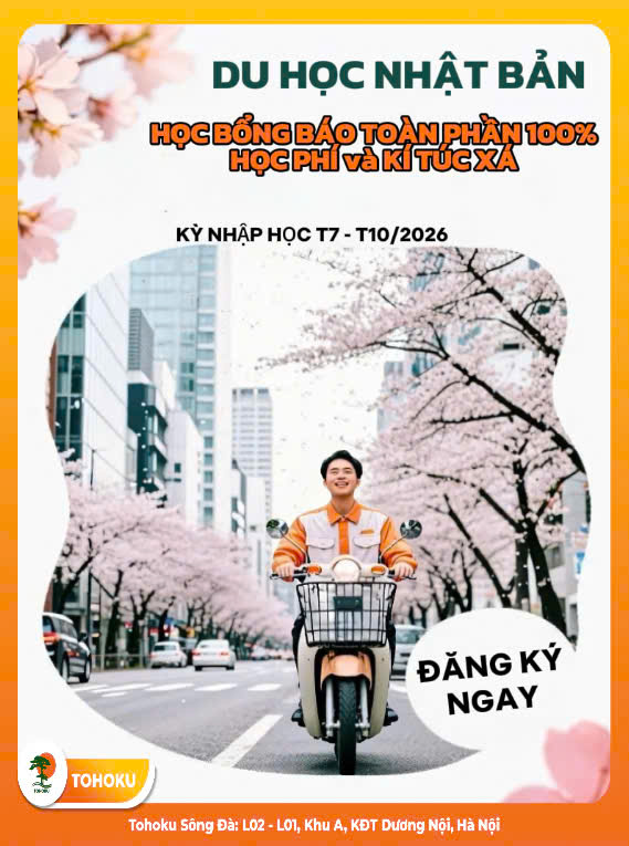 TUYỂN SINH DU HỌC NHẬT BẢN - HỌC BỔNG TOÀN PHẦN BÁO YOMIURI KỲ HỌC THÁNG 7 VÀ THÁNG 10/2026