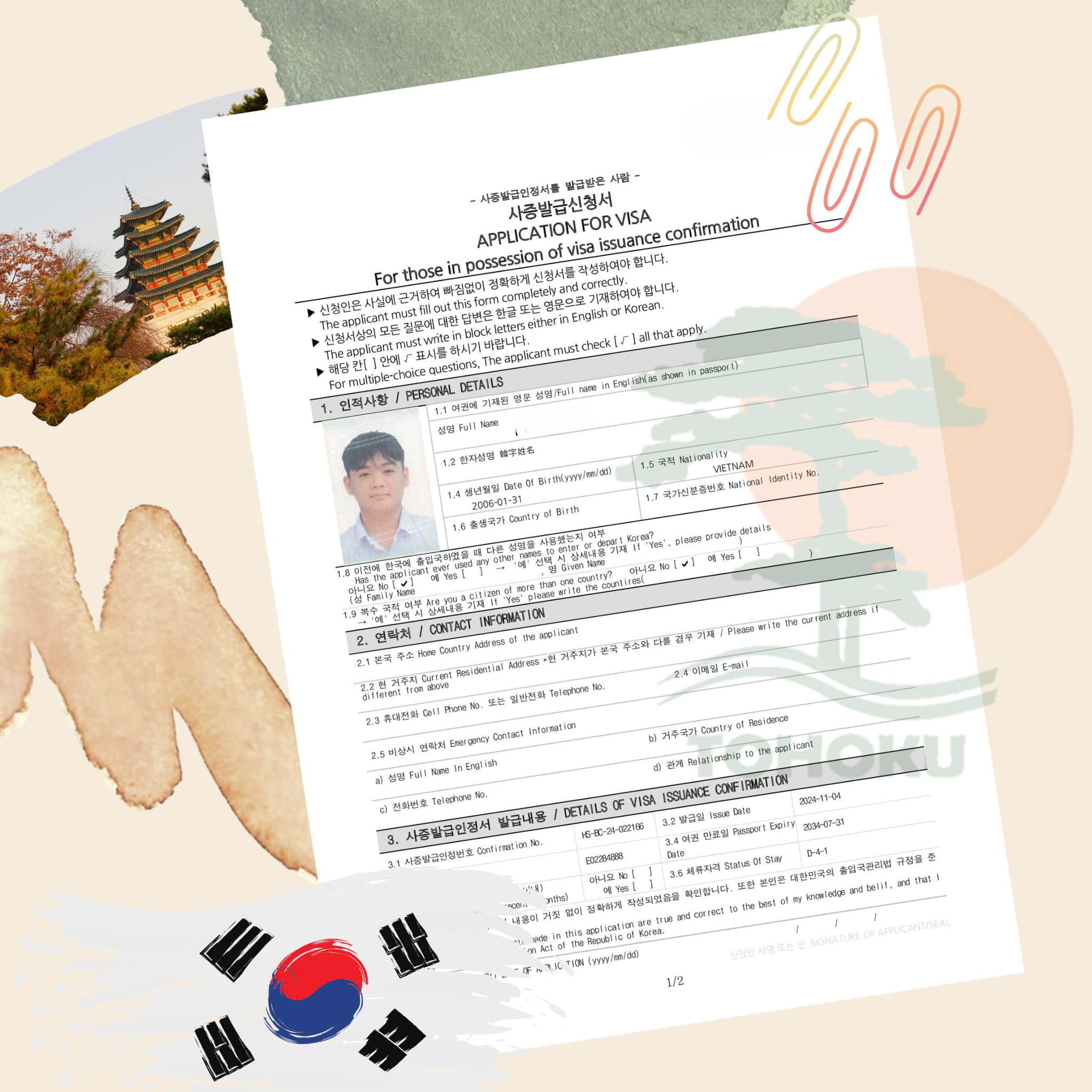 CHÚC MỪNG HỌC VIÊN XUẤT SẮC NHẬN VISA DU HỌC HÀN QUỐC 06/11/2024