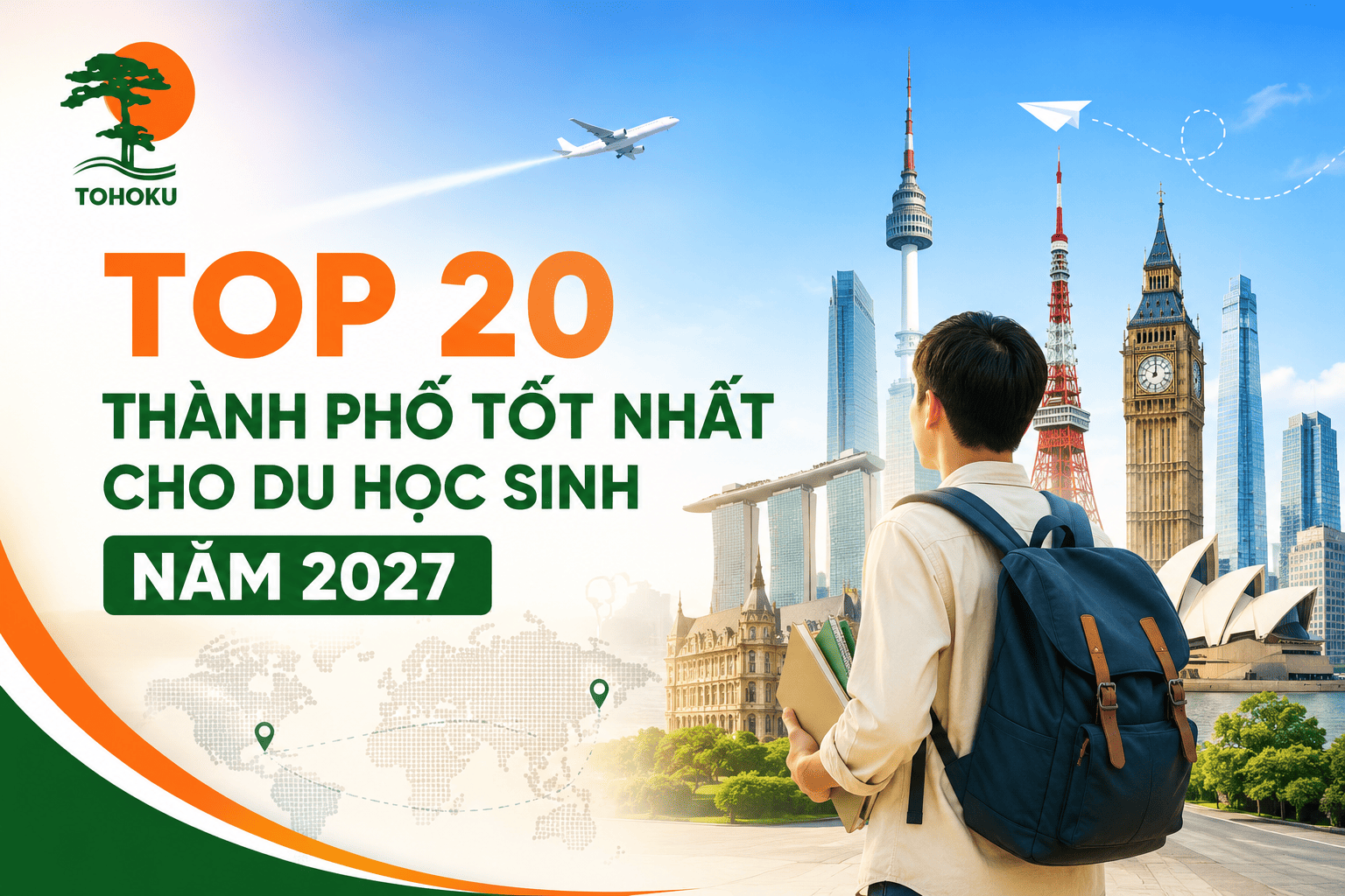 2027年 世界の留学先として最も優れた都市トップ20：東京とソウルが引き続き首位を維持