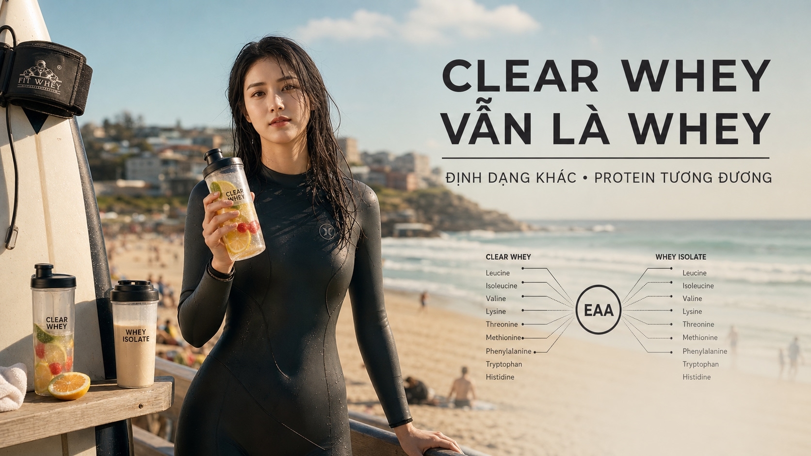 Clear whey khác whey isolate thông thường ở đâu?