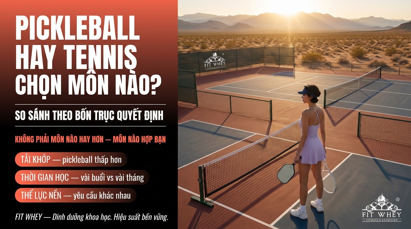 Pickleball hay Tennis: chọn môn nào cho thể trạng của bạn?