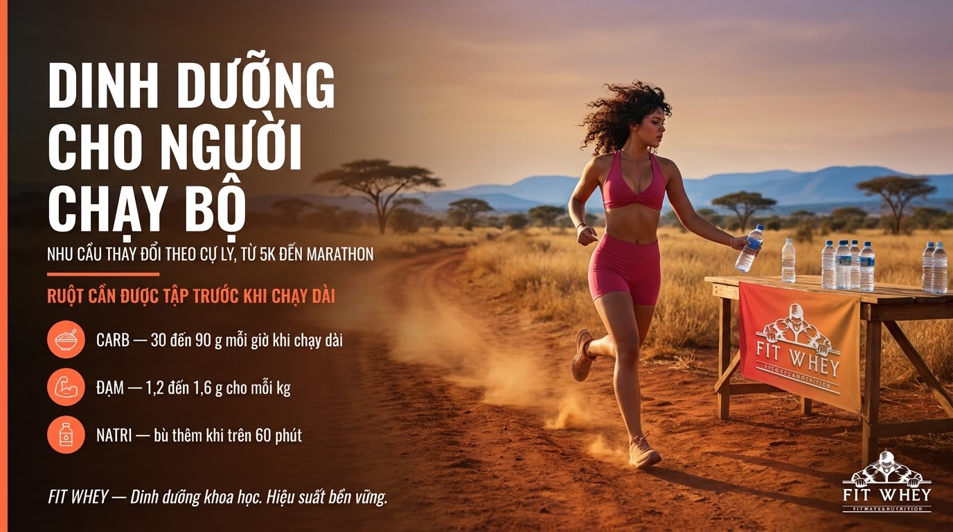 Dinh dưỡng cho người chạy bộ: từ 5K đến marathon