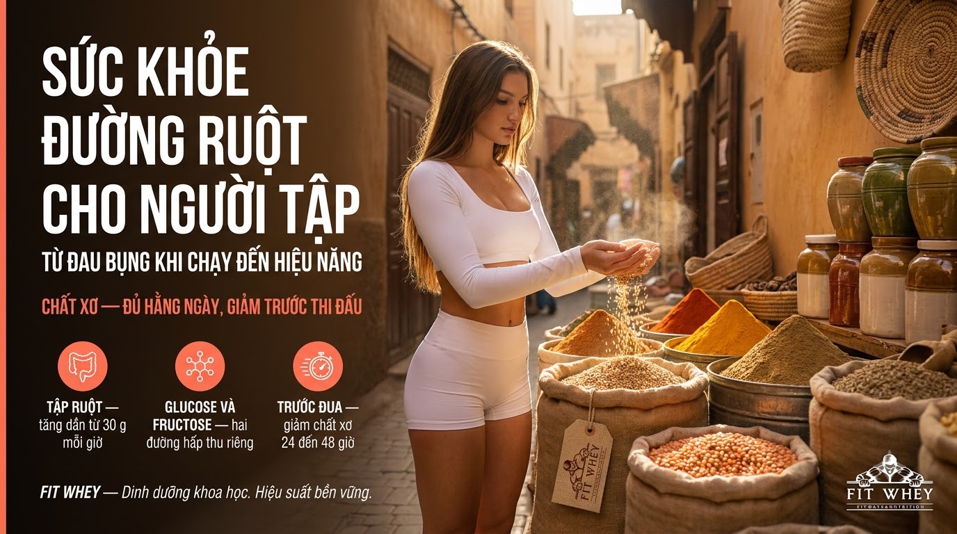 Sức khỏe đường ruột cho người tập: từ đau bụng đến hiệu năng