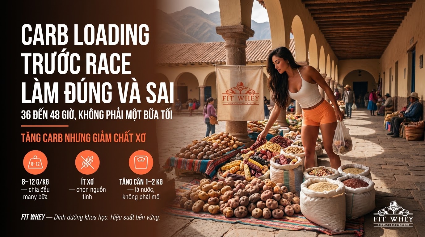 Carb loading trước race: làm đúng và làm sai
