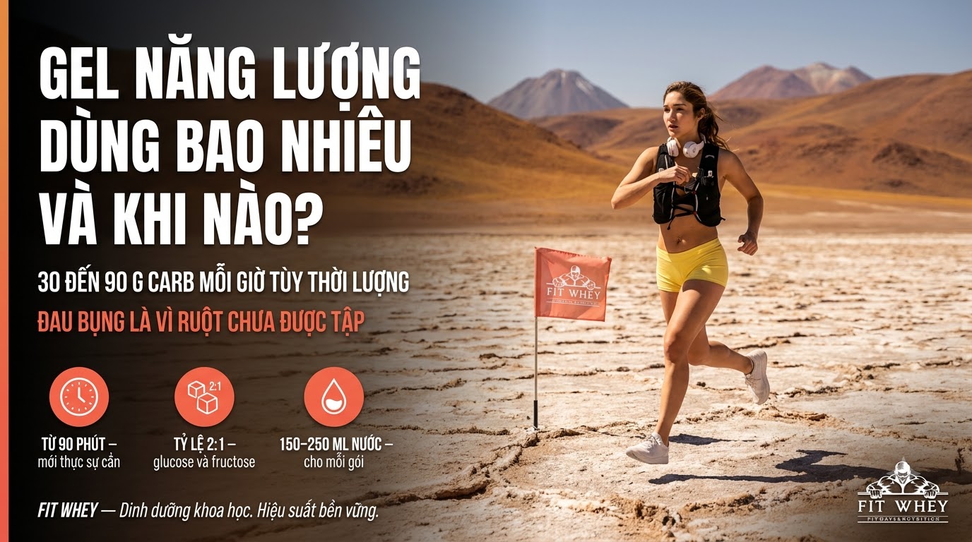 Gel năng lượng: dùng bao nhiêu, khi nào và vì sao đau bụng