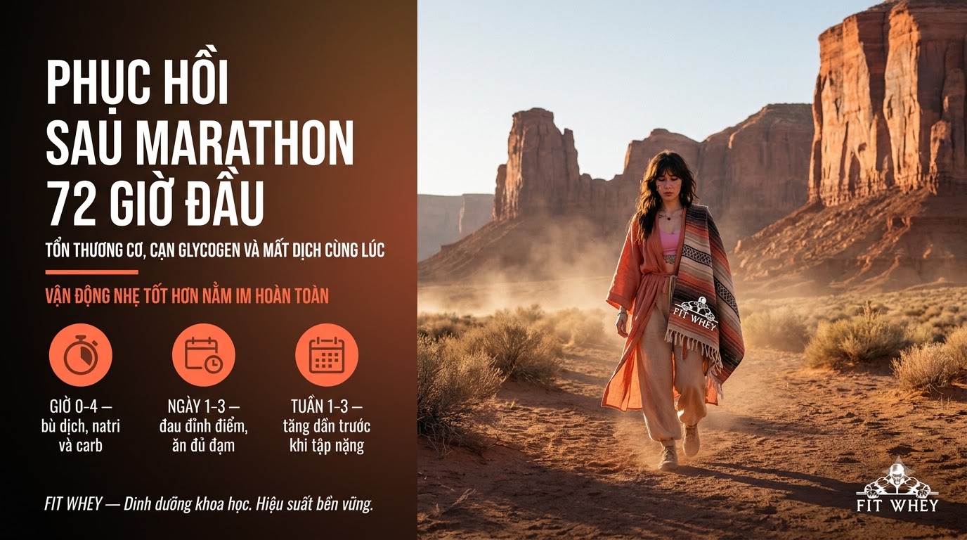 Phục hồi sau marathon: 72 giờ đầu quyết định điều gì