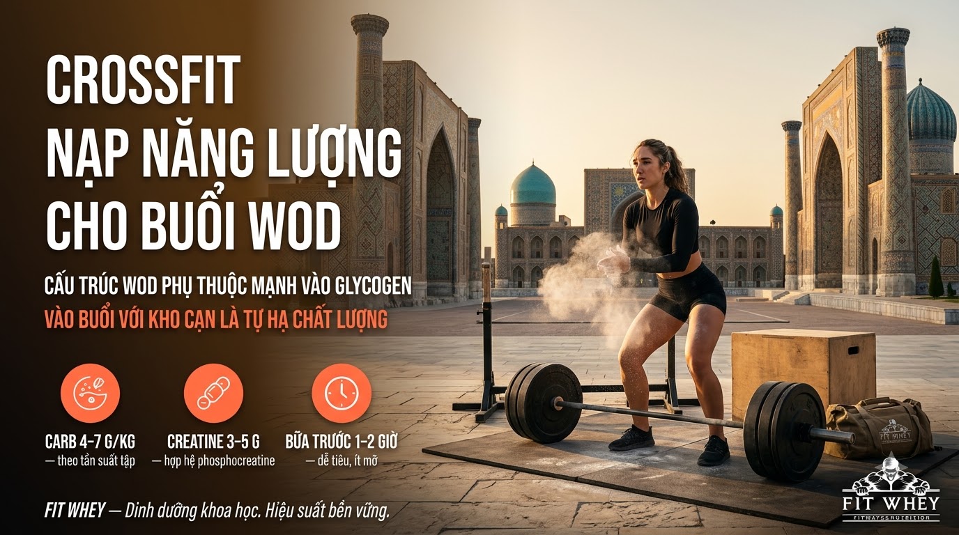 CrossFit: nạp năng lượng cho buổi WOD cường độ cao