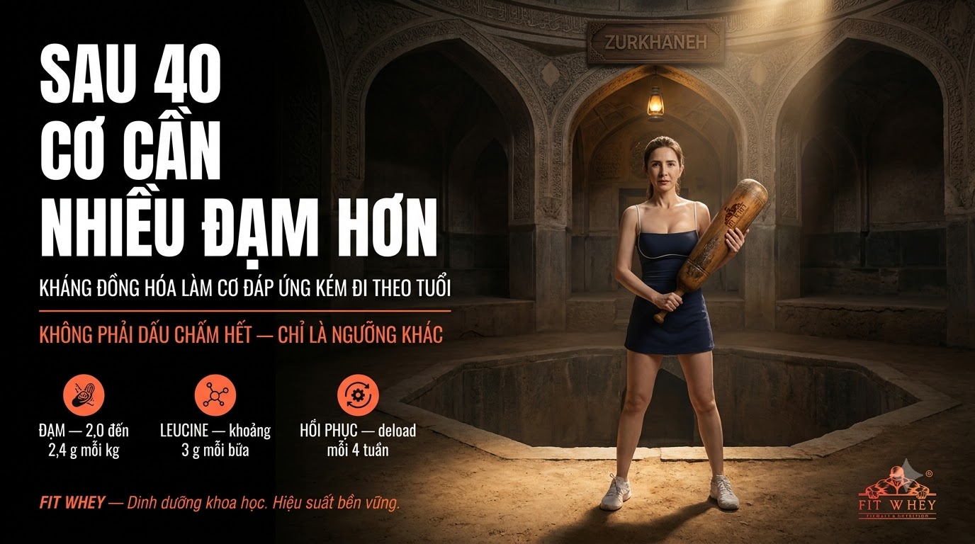 Nữ vận động viên tuổi 40 cầm chùy gỗ trong zurkhaneh Ba Tư cổ