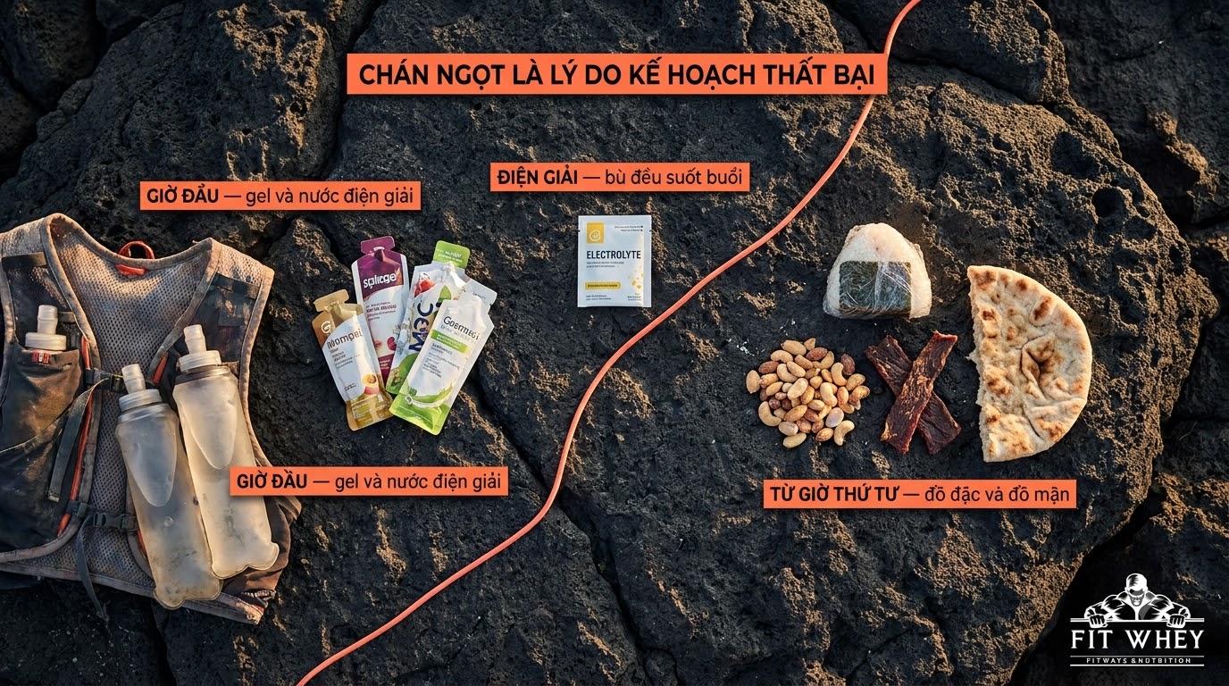 Thực phẩm và trang bị dành cho chạy trail và leo núi