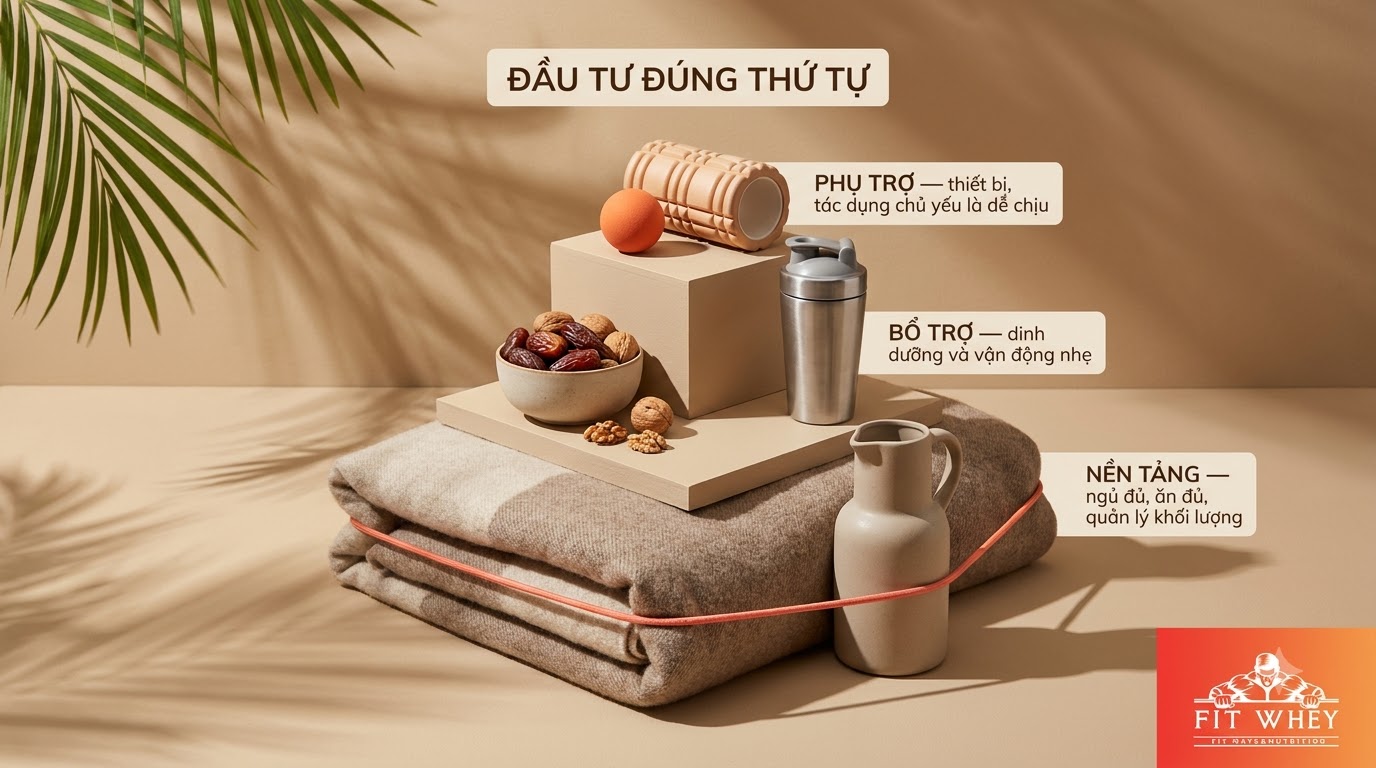Tháp phục hồi từ ngủ và dinh dưỡng đến các phương pháp bổ trợ