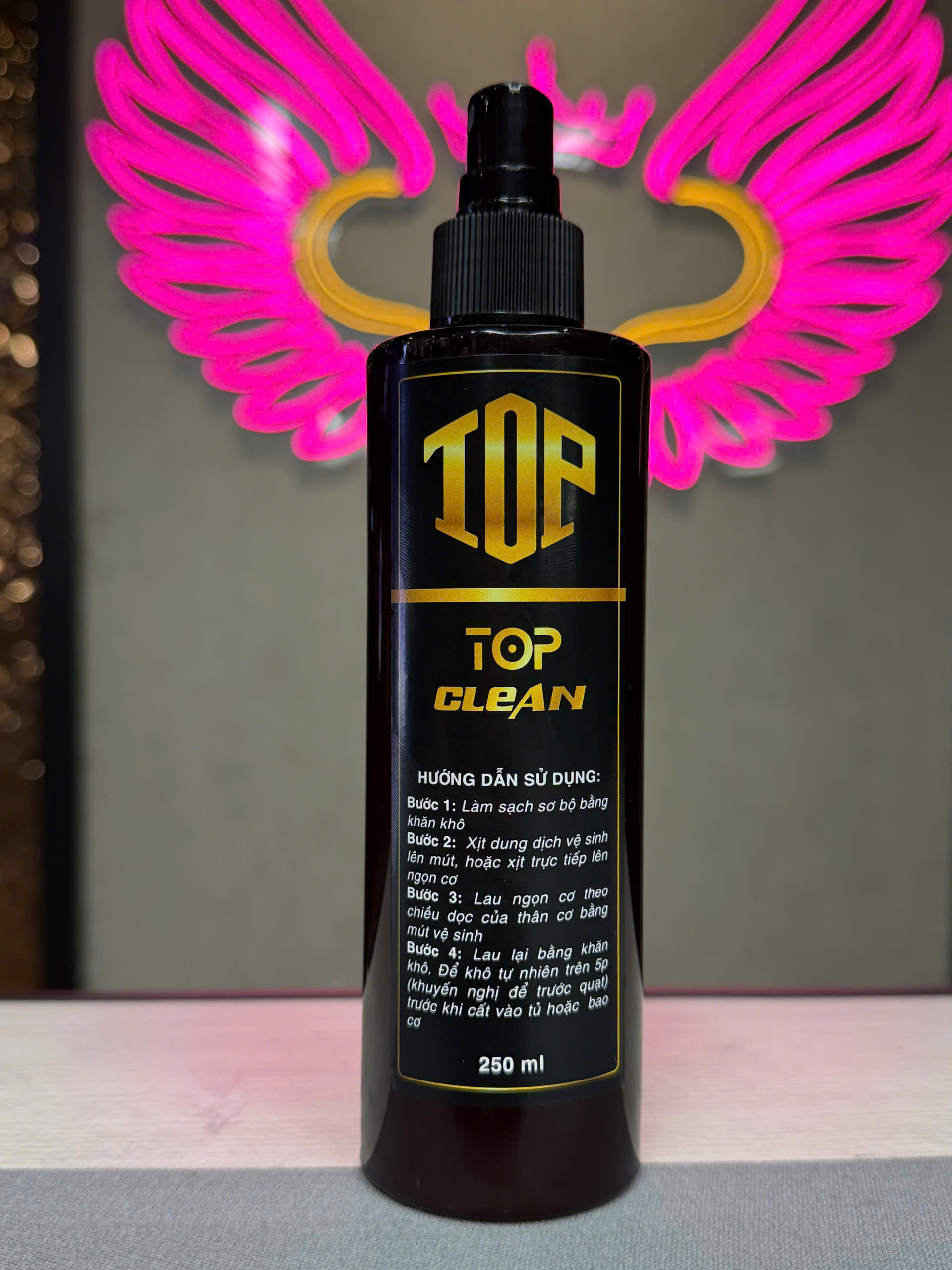 Combo dung dịch vệ sinh gậy TOP Clean 250ml + 25 Miếng Mút 11x7x3 cao cấp + Khăn 30x30 - TOPTN Shop