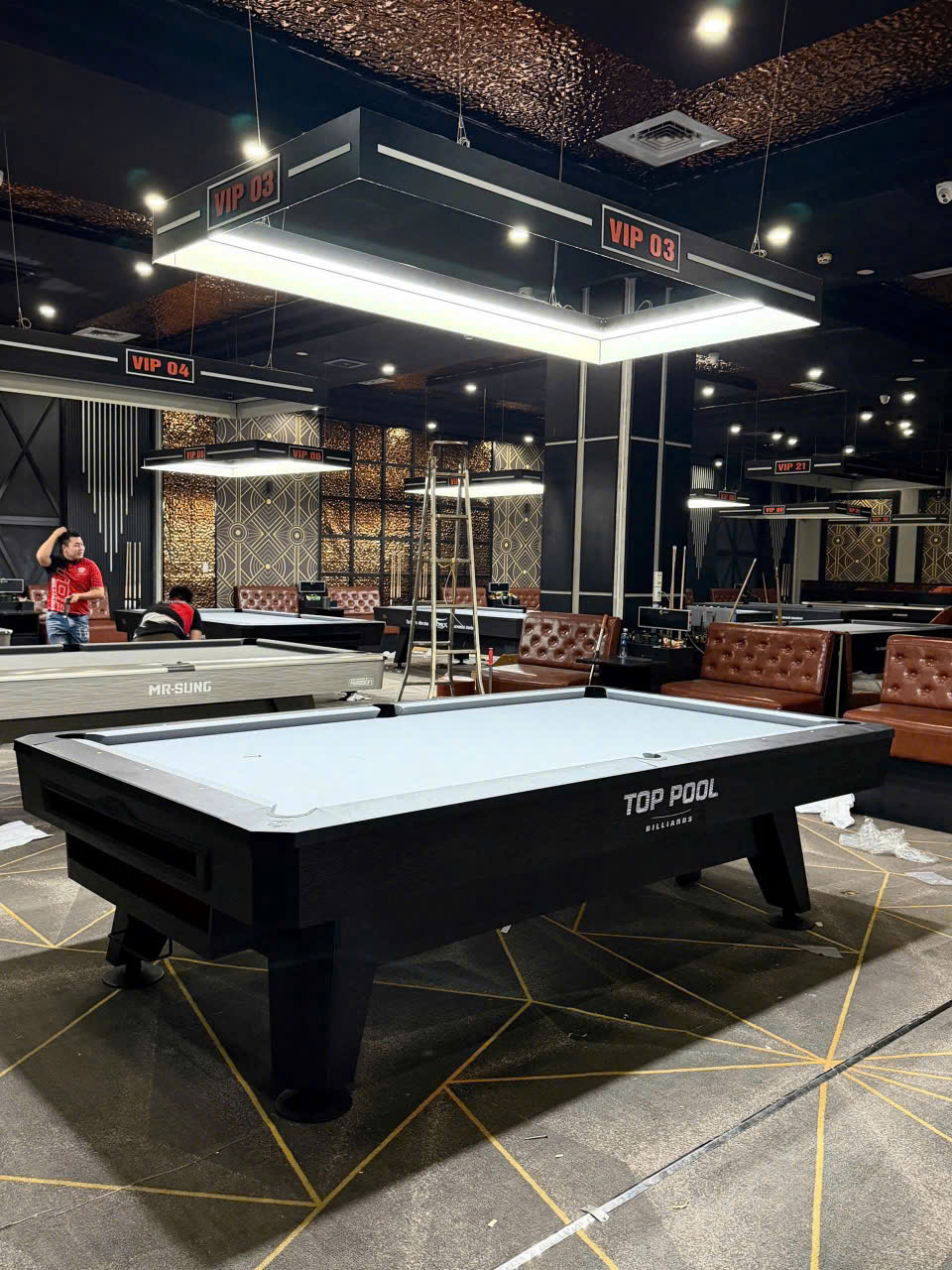 Bàn bida lỗ TOP POOL LUXURY + Giải pháp kinh doanh TUẤN TOP TN