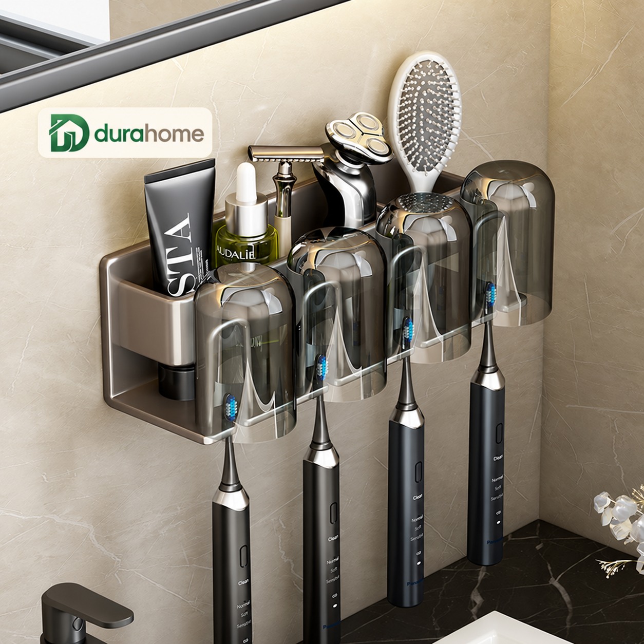 Cách chọn kệ bàn chải và bộ nhả kem cho góc lavabo