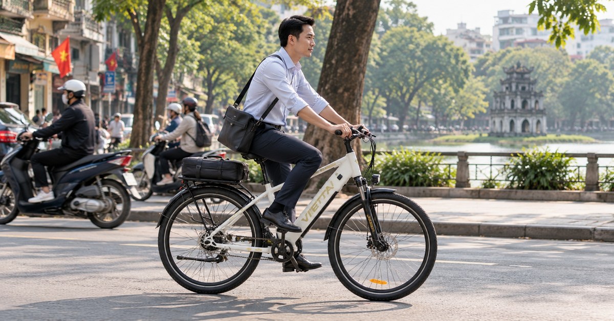 Đi làm 10–20 km/ngày bằng xe đạp trợ lực cần tính gì?
