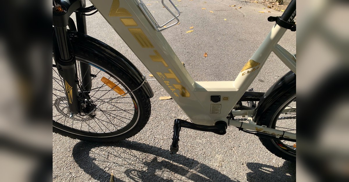 Cụm bàn đạp và cảm biến PAS 8 điểm trên xe đạp trợ lực VIETTA