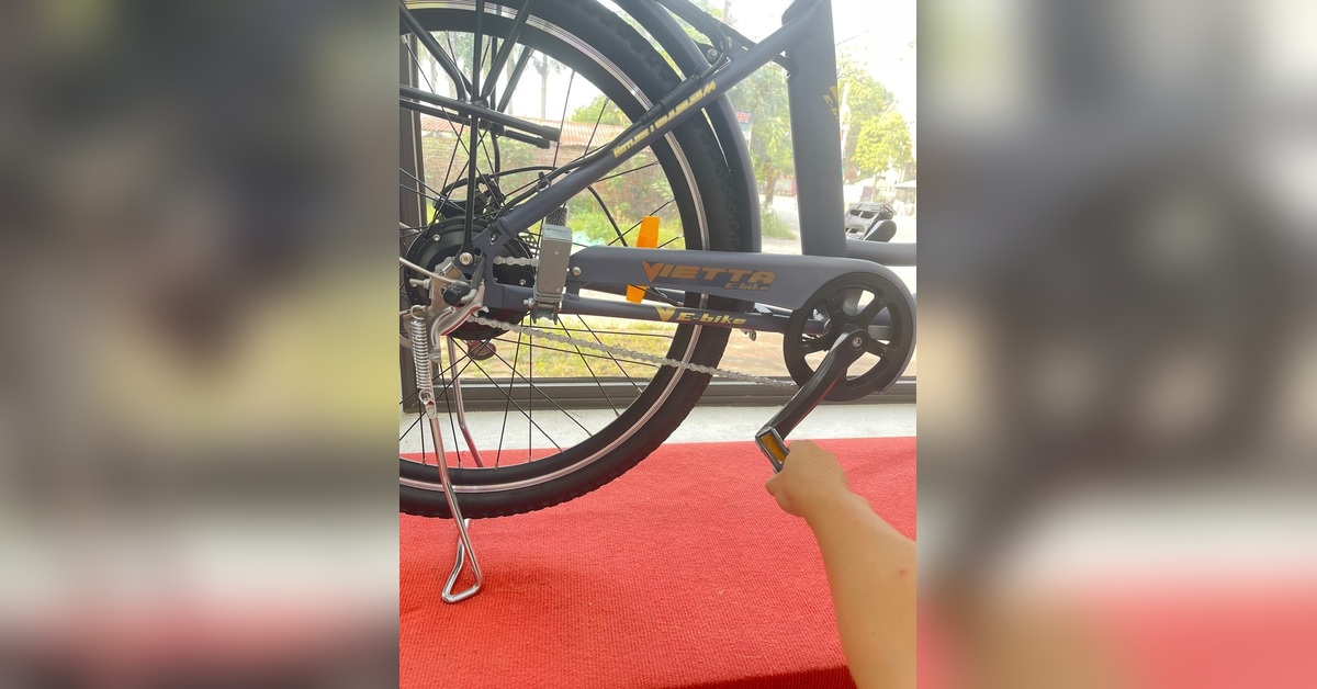 Hệ truyền động cơ học líp đơn trên xe đạp trợ lực VIETTA