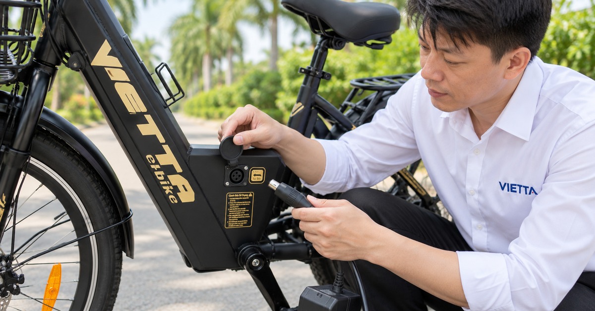 Kiểm tra cổng sạc và đầu cắm xe VIETTA trước khi sạc