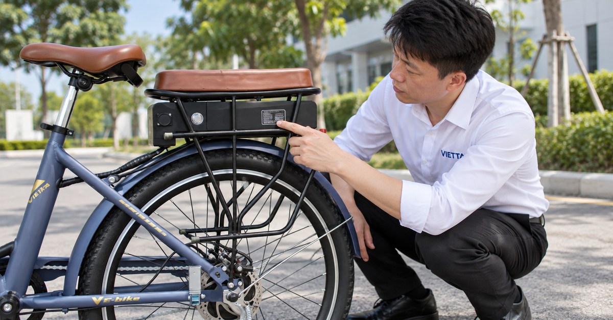 Kiểm tra pin và thông số thực tế trước khi mua xe đạp trợ lực VIETTA