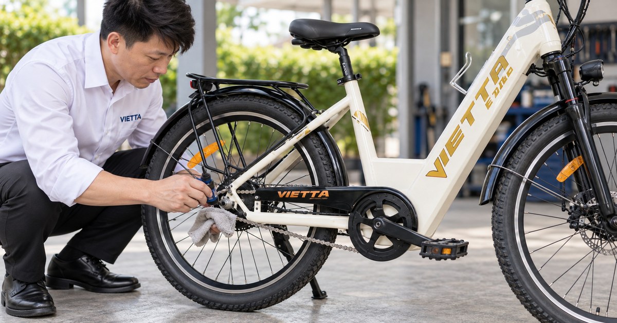 Kiểm tra xích và líp đơn xe VIETTA khi bảo dưỡng