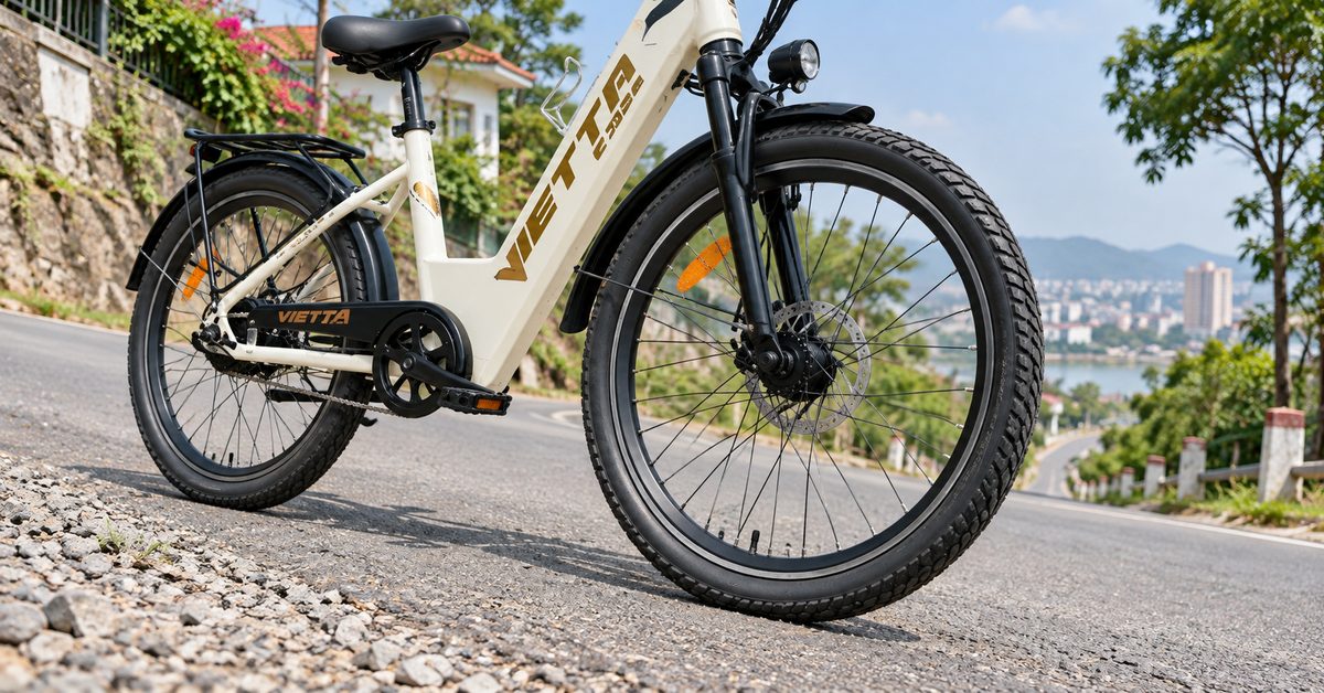 Lốp xe VIETTA và bề mặt đường khi đi dốc