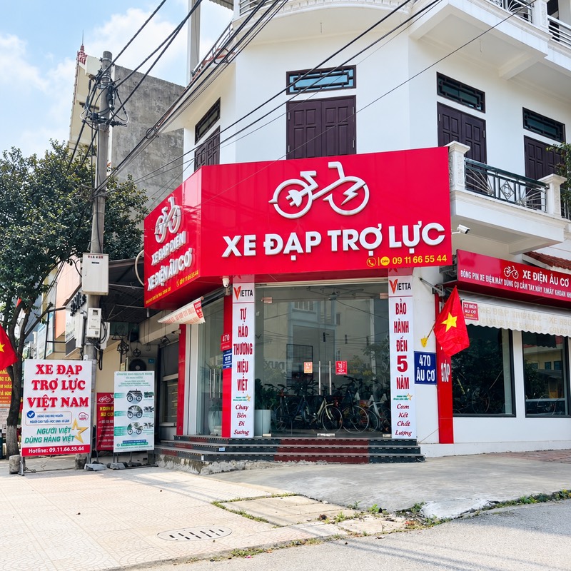 Mặt tiền cửa hàng xe đạp trợ lực VIETTA tại Bắc Ninh