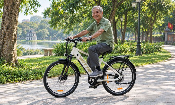 Xe đạp trợ lực cho người cao tuổi