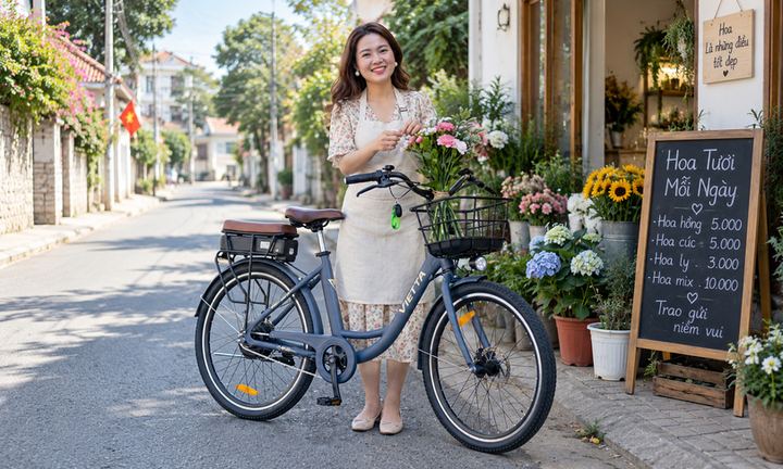 Xe đạp trợ lực cho người đi làm