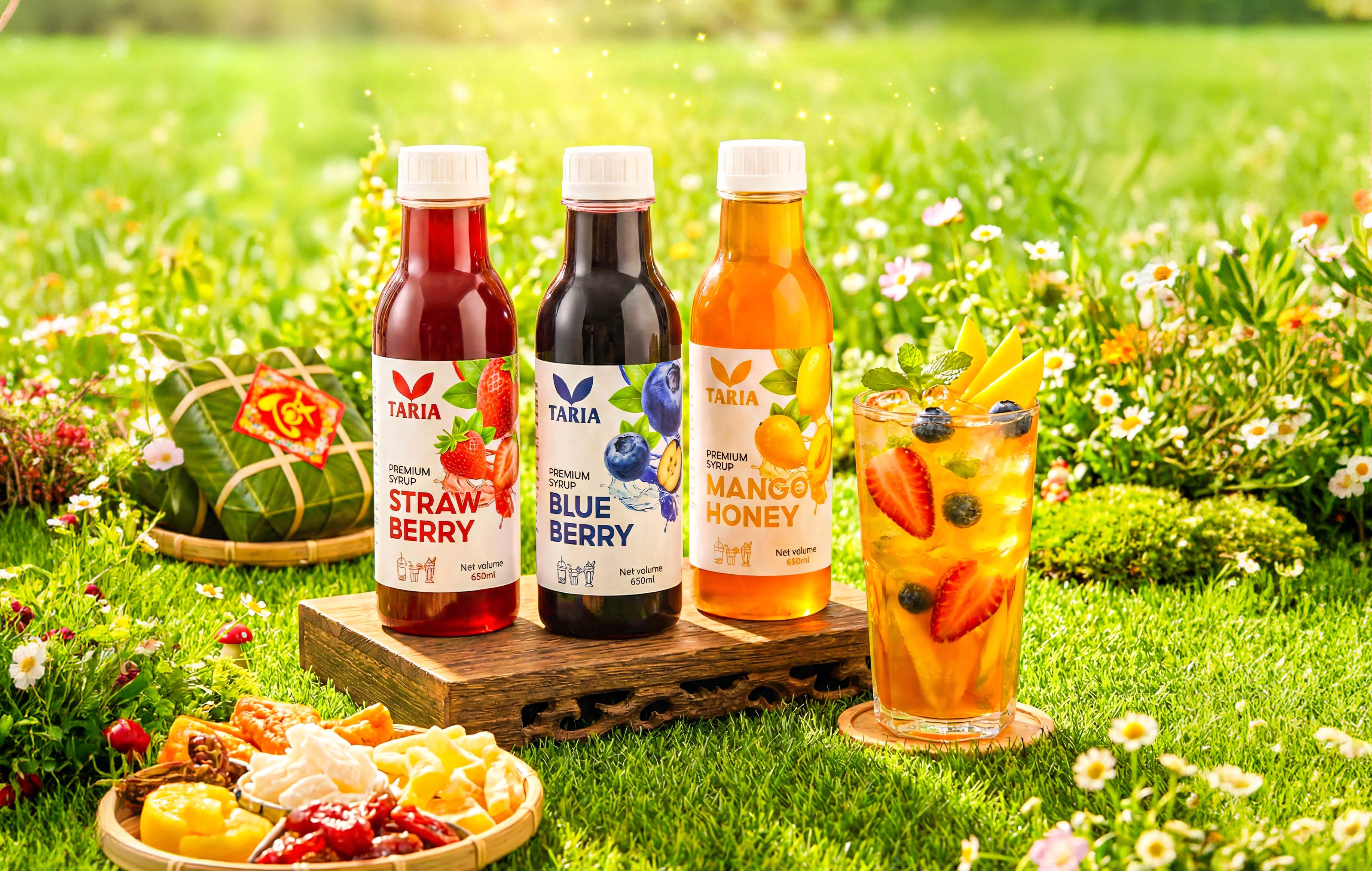TỰ PHA CHẾ TRÀ TRÁI CÂY CHUẨN VỊ QUÁN TẠI NHÀ CÙNG SYRUP TARIA