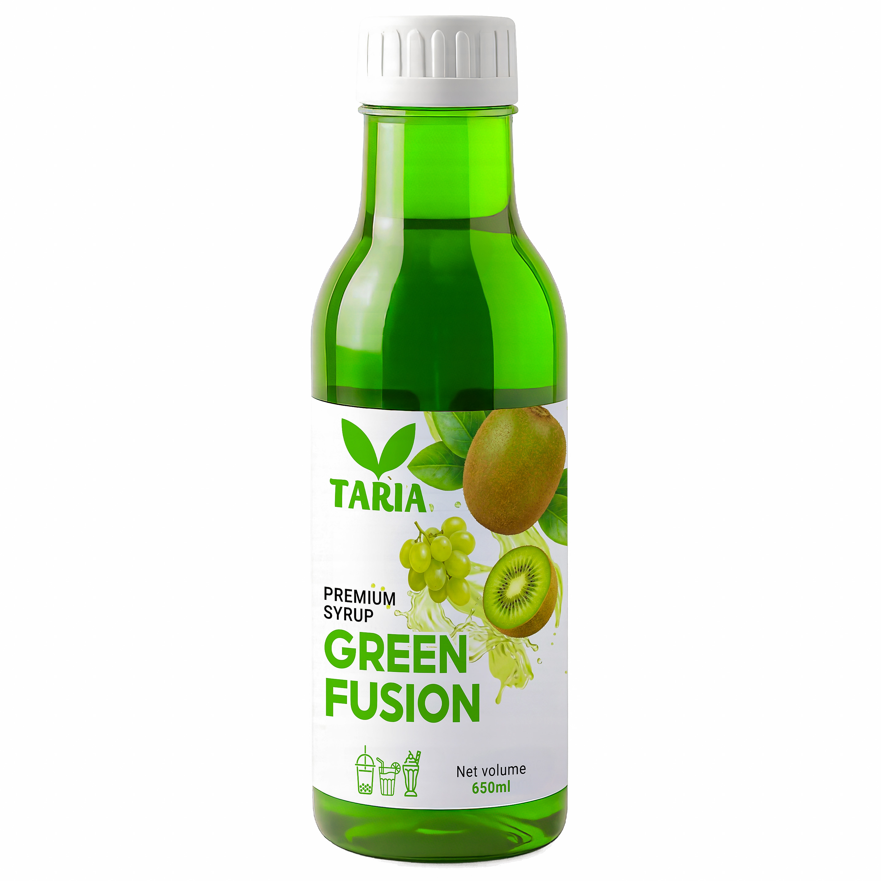 Syrup Kiwi Nho Xanh – Syrup Green Fusion Taria (650 ml)