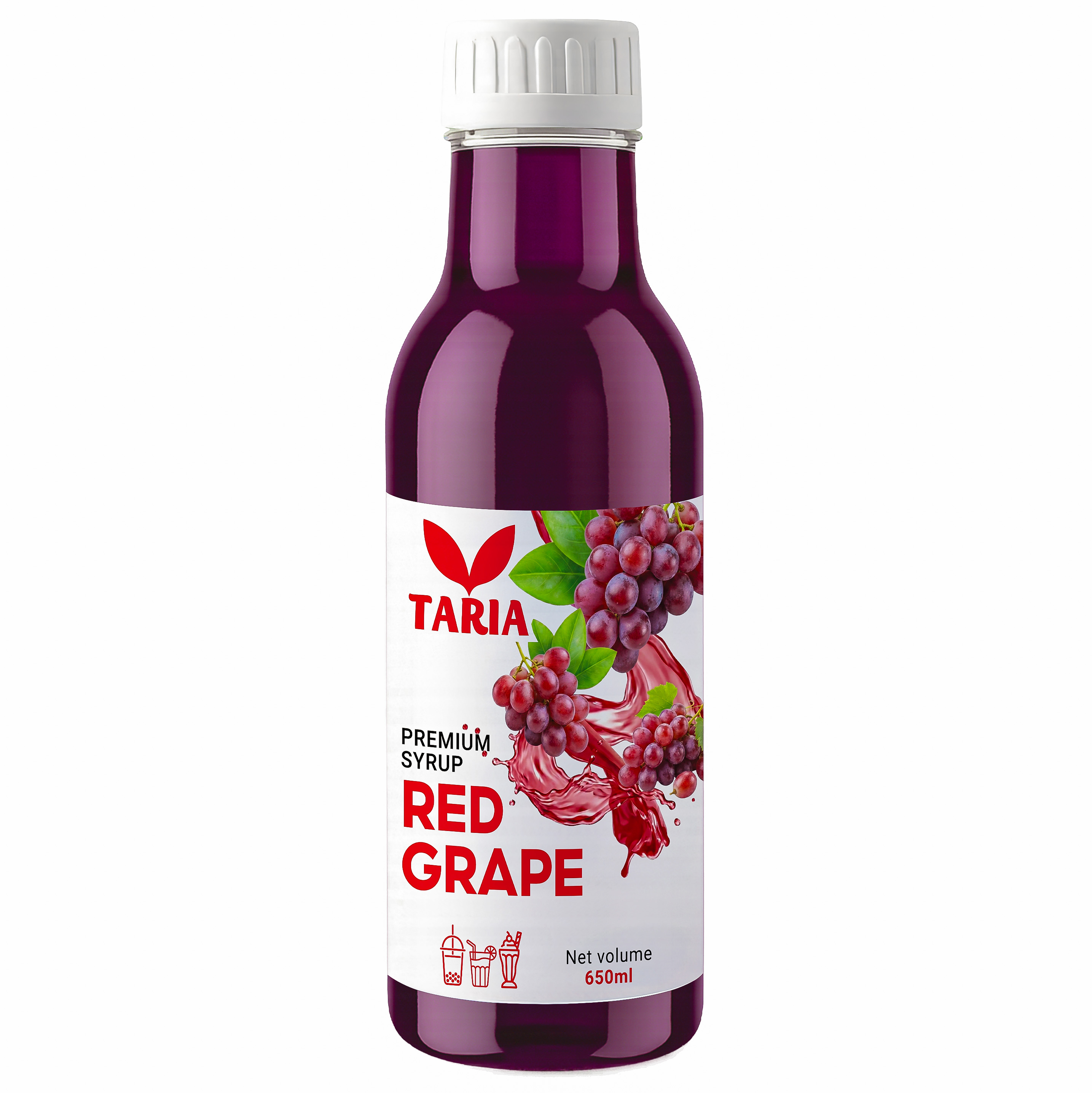 Syrup Nho Đỏ Pháp – French Red Grape Syrup Taria (650 ml)