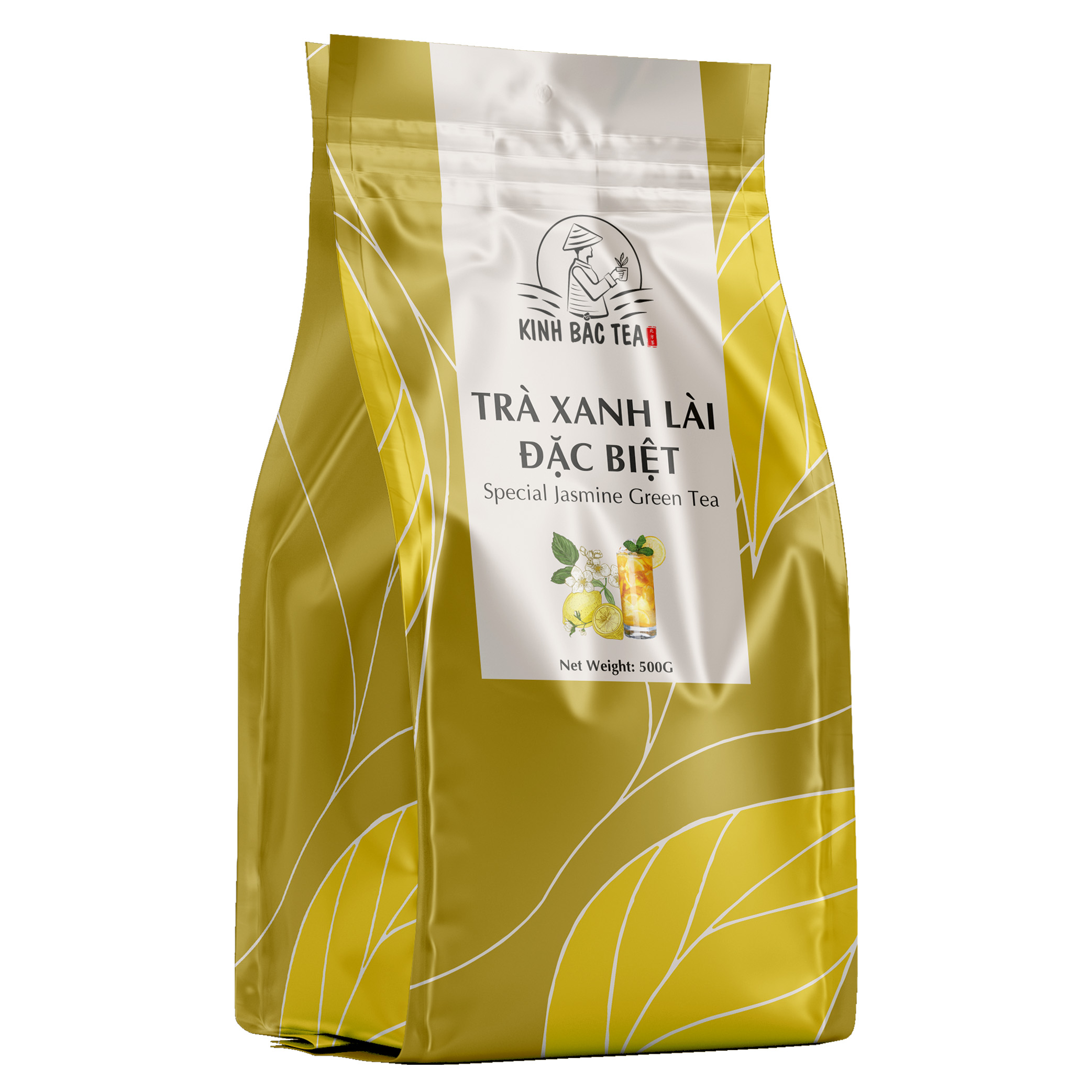 Trà Xanh Lài Đặc Biệt Kinh Bắc 500g (Mùi Thơm Hương Lài - Màu Nước Vàng Trong)