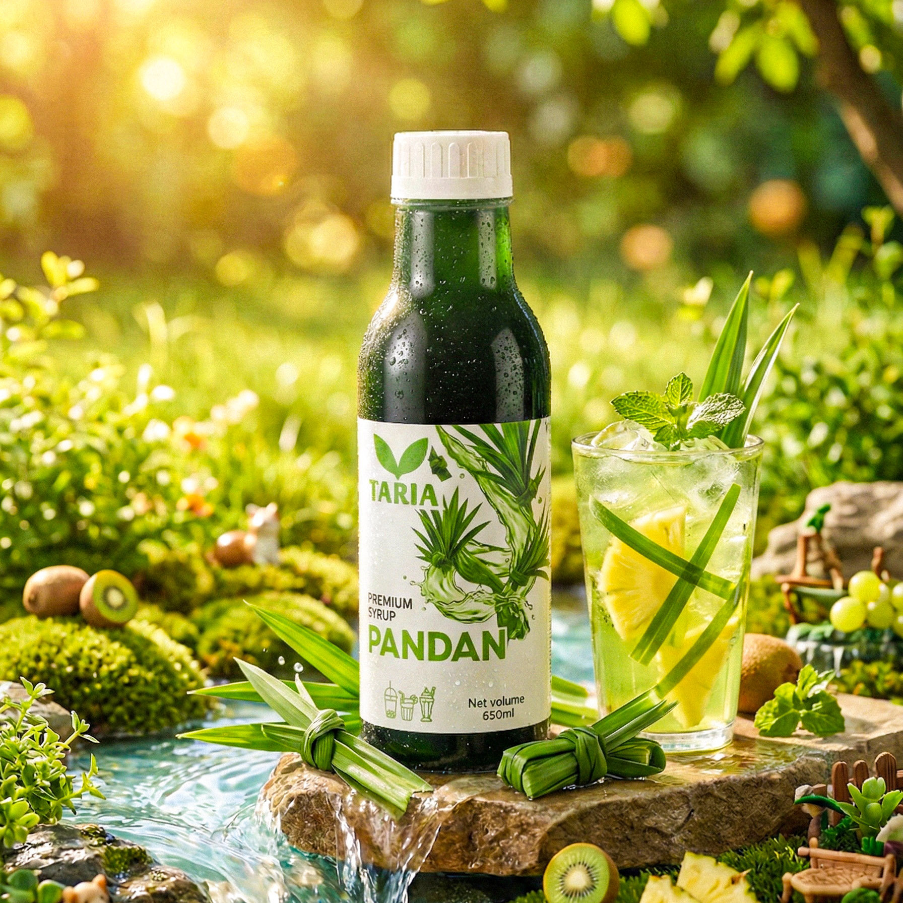 Syrup Lá Dứa – Pandan Syrup Taria (650 ml)