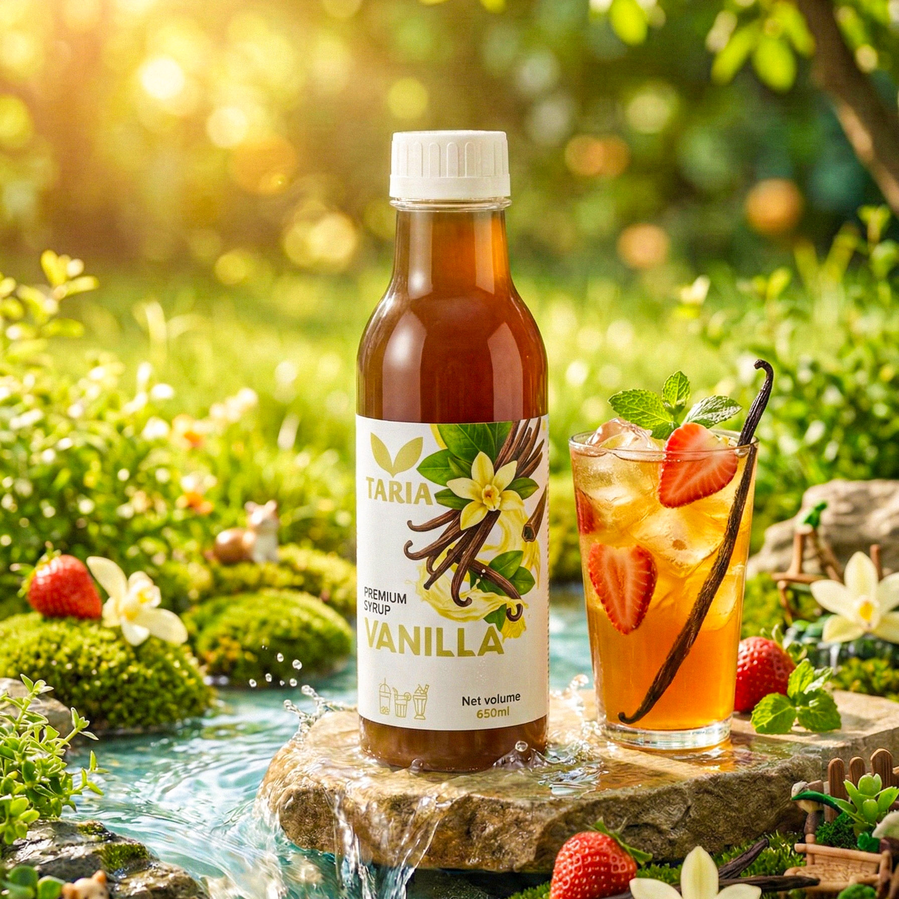 Syrup Hương Vani - Vanilla Flavored Syrup Taria (650 ml)