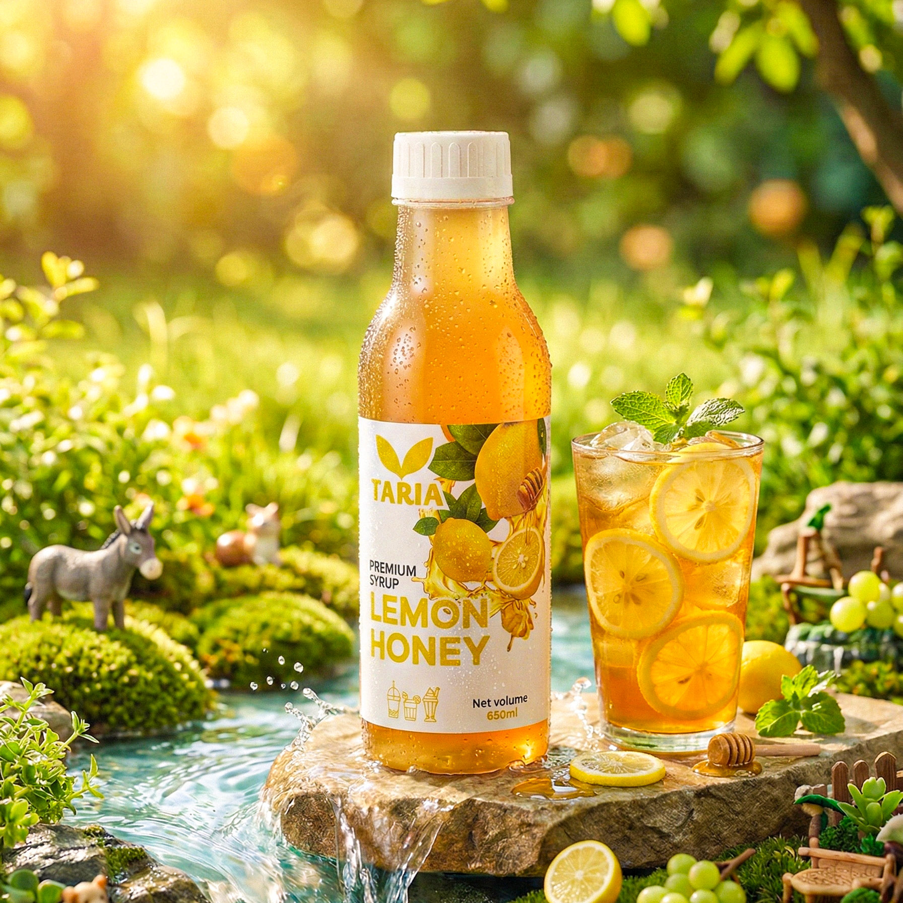 Syrup Hương Chanh Vàng Mật Ong - Syrup Lemon Honey Flavor Taria (650 ml)