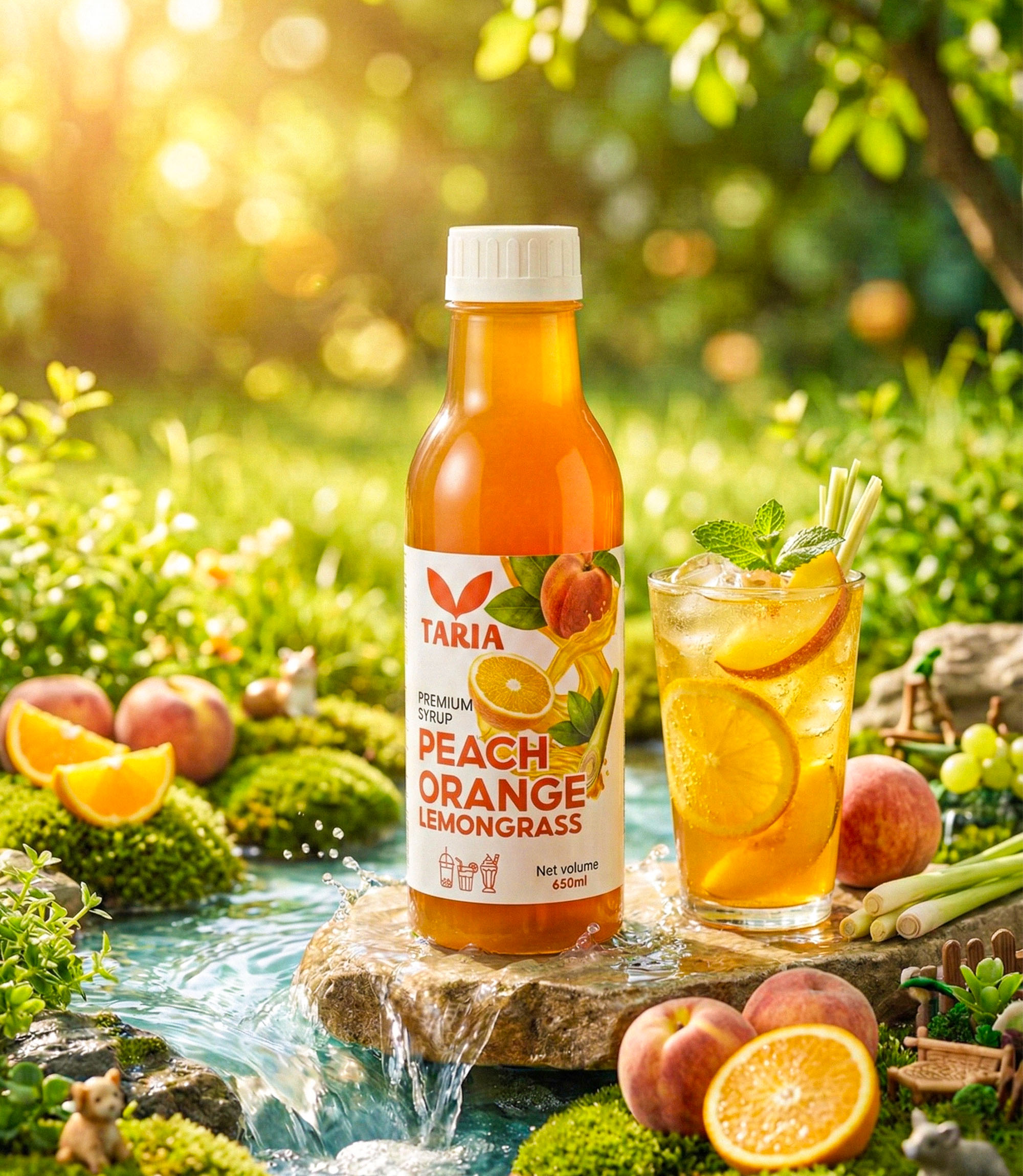 Syrup đào cam sả