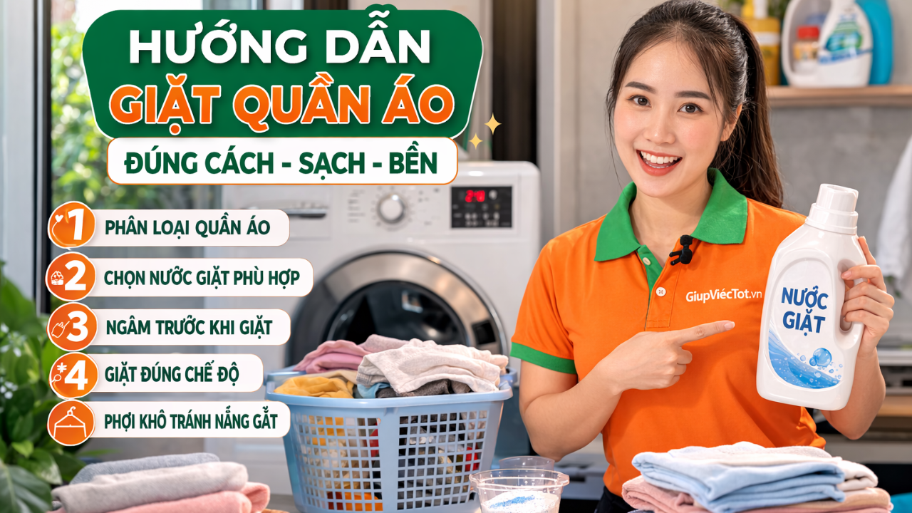 Video 12.1: Cách giặt quần áo đúng cách