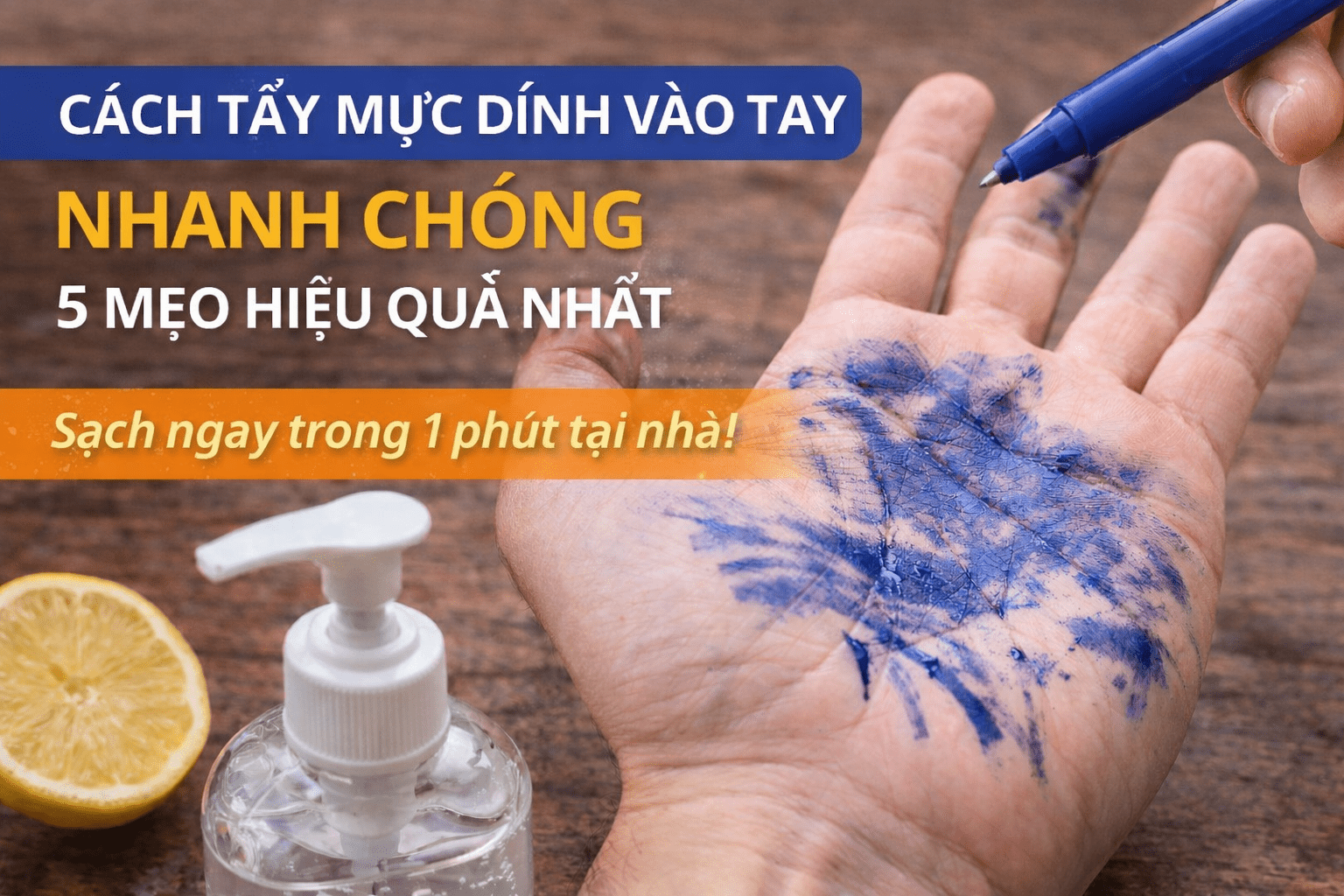 5 Cách Tẩy Mực Dính Vào Tay Nhanh Chóng, Sạch Ngay Trong 1 Phút
