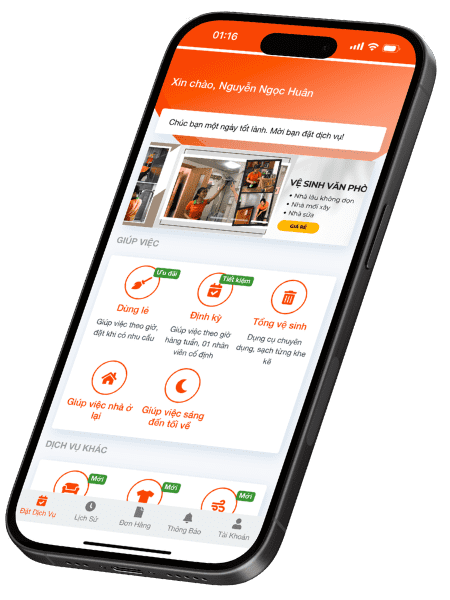 Nhân viên đến đúng lịch, bắt đầu công việc