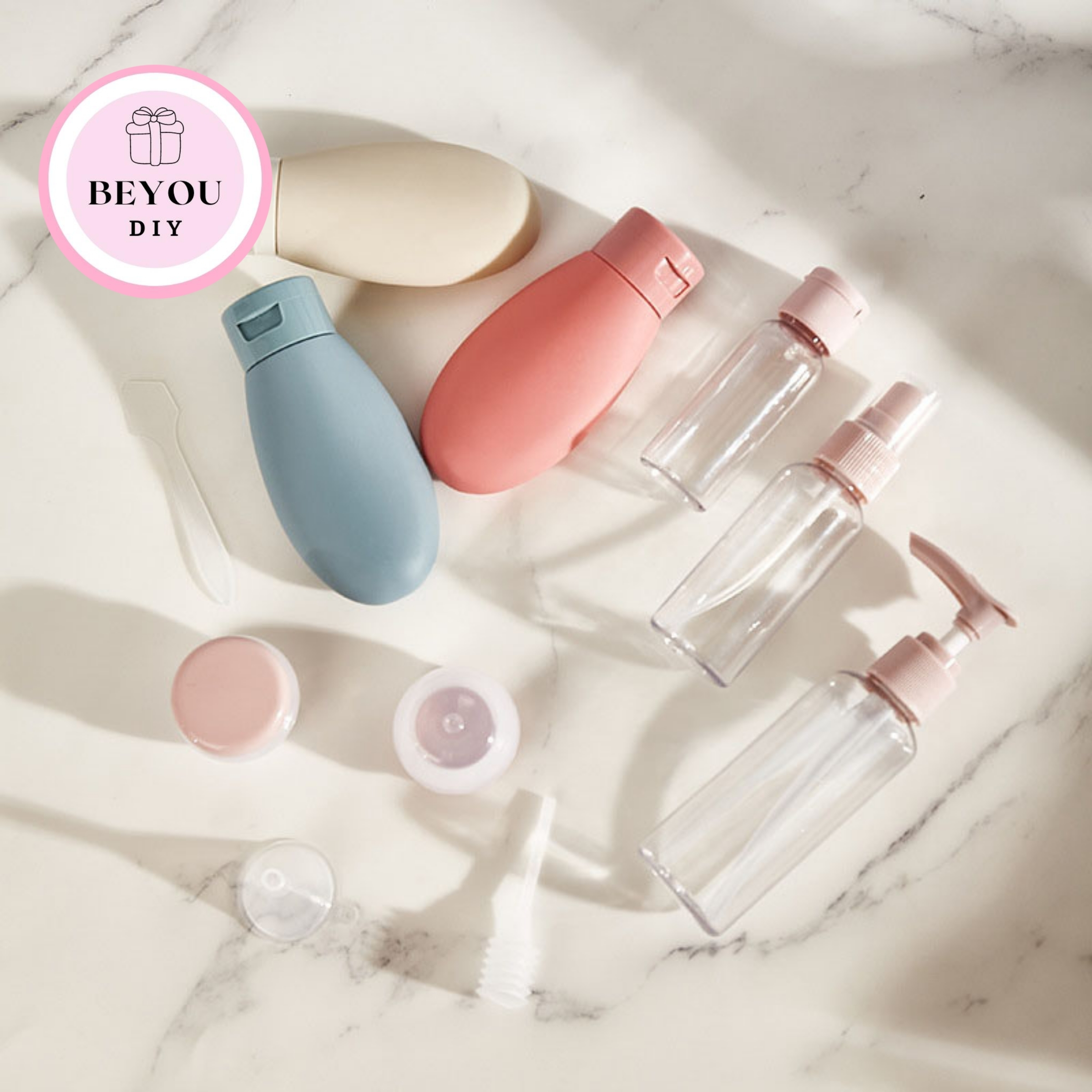 Bộ Chiết Mỹ Phẩm Du Lịch, Chai Đựng Dầu Gội, Sữa Tắm, Kem Dưỡng Mini Tiện Lợi