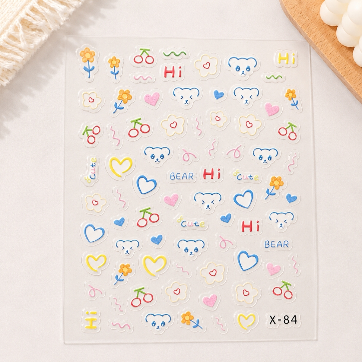 Sticker In Nổi 3D Dán Móng Tay, Điện Thoại, Sổ Tay, Sticker PVC Chống Nước Nhiều Mẫu