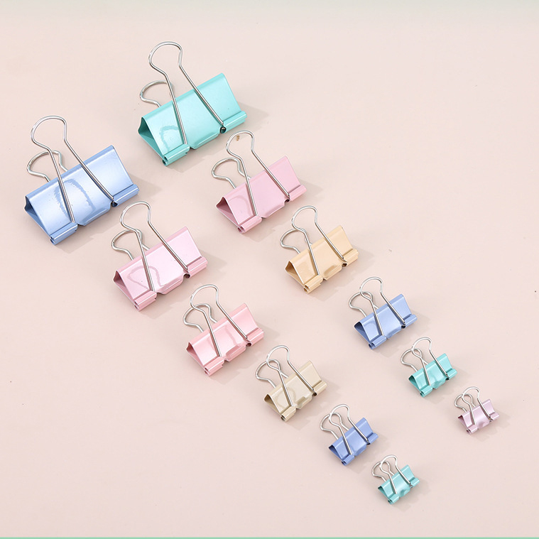 Kẹp Bướm Màu Pastel, Kẹp Giấy Văn Phòng Màu Macaron Dễ Thương, Decor Bàn Học Bàn Làm Việc