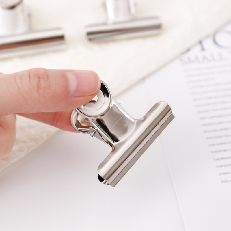 Kẹp Giấy Kim Loại Inox, Kẹp Hồ Sơ, Kẹp Tài Liệu, Kẹp Ảnh Trang Trí BEYOU
